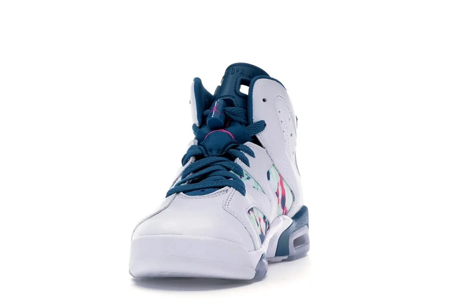 Фото № 3 с приближением к товару «‎Jordan 6 Retro White Laser Fuchsia Green Abyss »