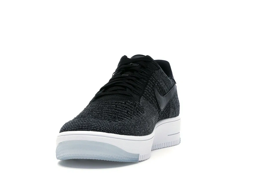 Фото № 4 с приближением к товару «‎Nike Air Force 1 Flyknit Low Black White»