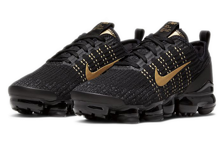 Фото № 3 с приближением к товару «‎Nike Air VaporMax Flyknit 3 GS 'Black Gold'»