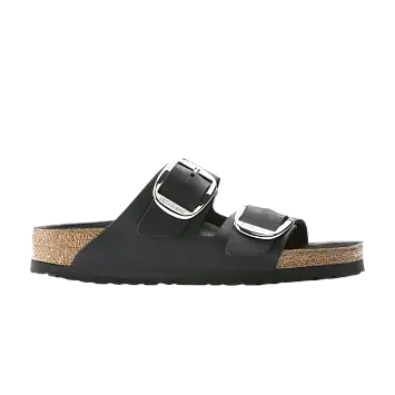 Birkenstock Arizona Big Buckle Oiled Leather Narrow Black