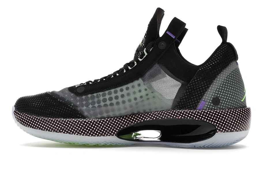 Фото № 5 с приближением к товару «‎Jordan XXXIV Low Black Vapor Green Bleached Coral»