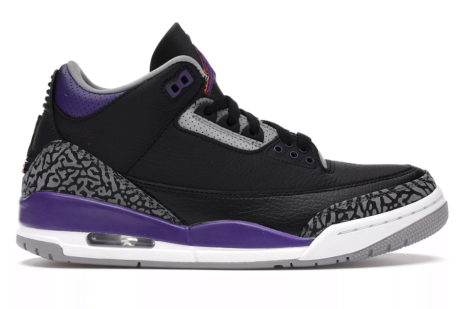 Фото № 1 с приближением к товару «‎Jordan 3 Retro Black Court Purple»