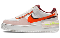 Фото № 1 с приближением к товару «‎Nike Air Force 1 Shadow Wmns WhiteOrangePink»