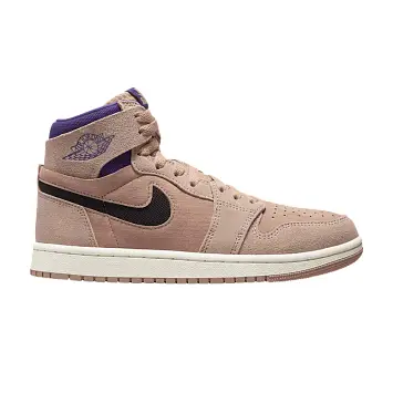 Women's Air Jordan 1 High Zoom Comfort 2 Sanddrift Cave Purple - 1