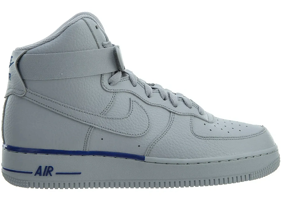 Фото № 1 с приближением к товару «‎Nike Air Force 1 High '07 Wolf Grey Wolf Grey-Deep Royal»