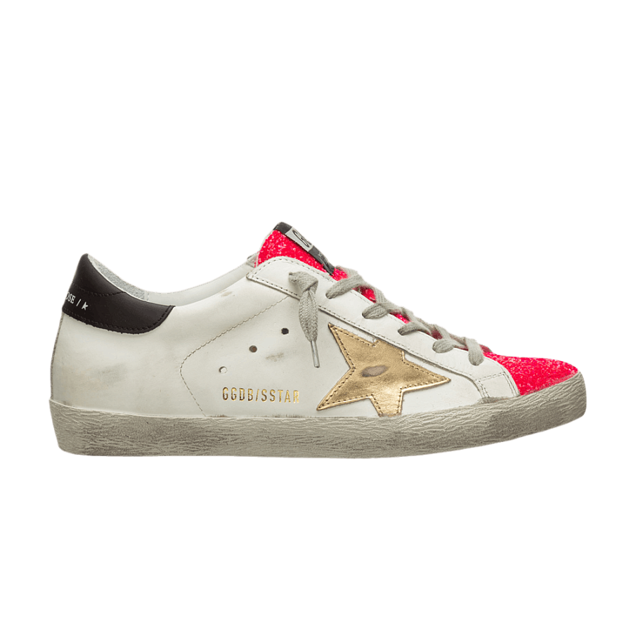 Фото № 1 с приближением к товару «‎Golden Goose Women's Superstar White Glossy Pink Glitter»