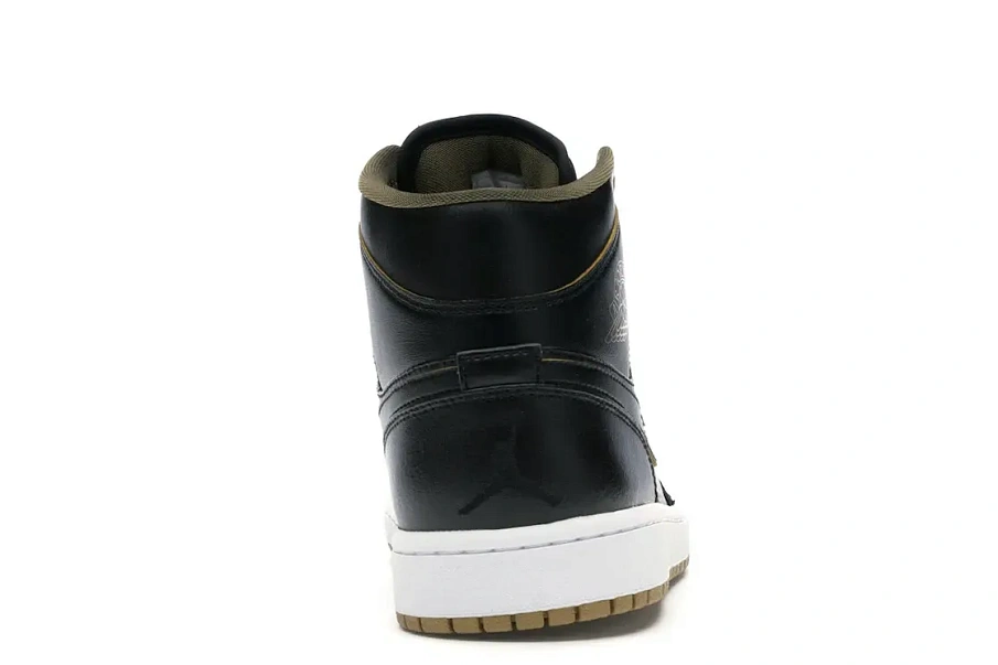 Фото № 4 с приближением к товару «‎Jordan 1 Retro Mid Black Metallic Gold»
