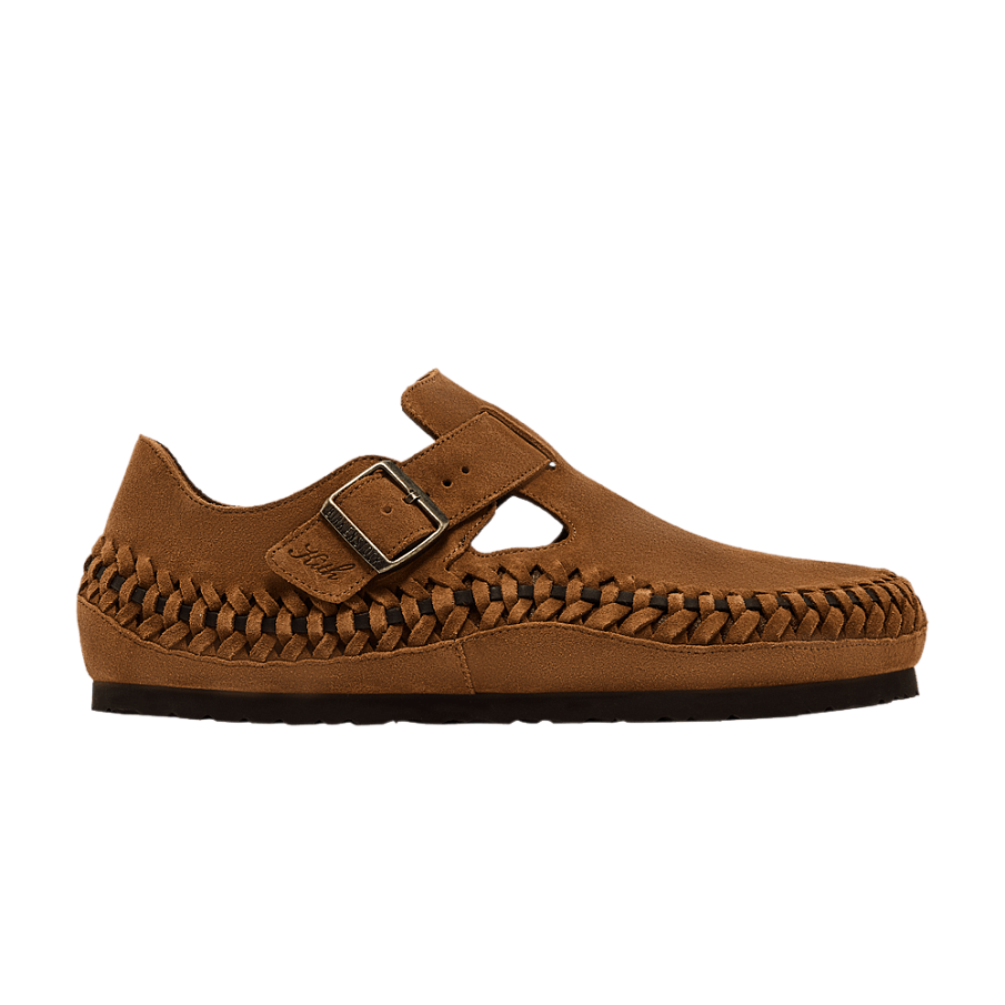 Фото № 1 с приближением к товару «‎Kith x Birkenstock London Braided Mink Mocca»
