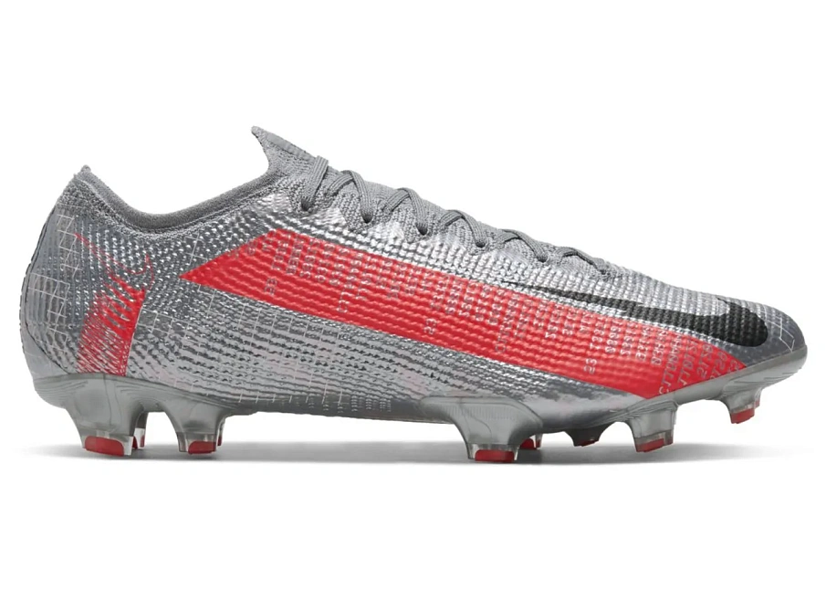 Фото № 1 с приближением к товару «‎Nike Mercurial Vapor 13 Elite FG Metallic Grey Crimson»