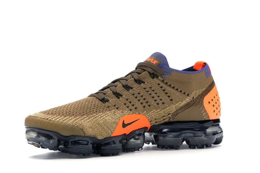 Фото № 4 с приближением к товару «‎Nike Air VaporMax Flyknit 2 Golden Beige Racer Blue»