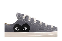 Фото № 3 с приближением к товару «‎Mens Comme des Garçons PLAY x Converse Chuck 70 Low Steel Gray»