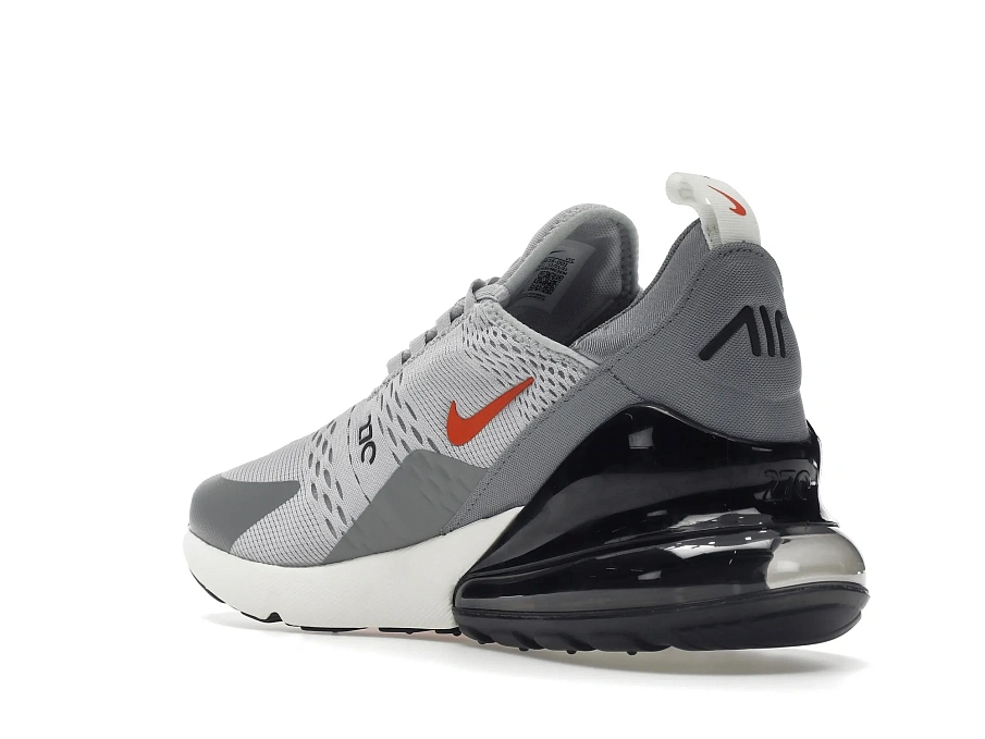 Фото № 6 с приближением к товару «‎Nike Air Max 270 Grey Fog Team Orange Sail»