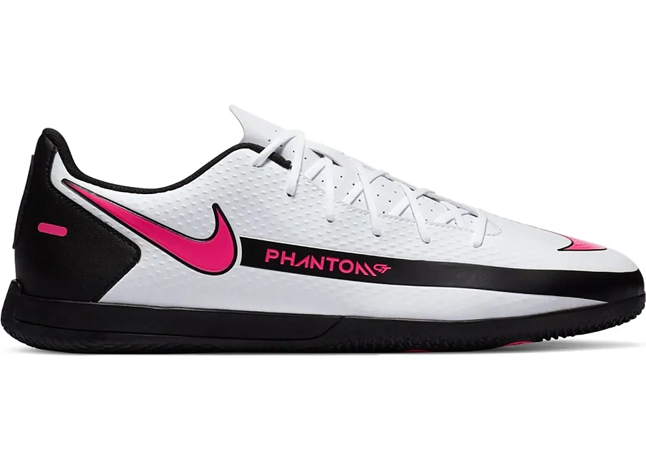 Фото № 1 с приближением к товару «‎Nike Phantom GT Club IC White Black Pink Blast»