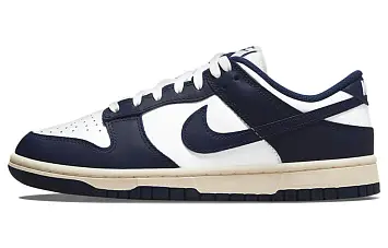 Nike WMNS Dunk Low Skate shoes Midnight Navy and White - 1
