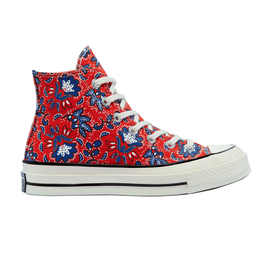 Фото № 1 с приближением к товару «‎Converse Chuck 70 High Paisley - Habanero Red»