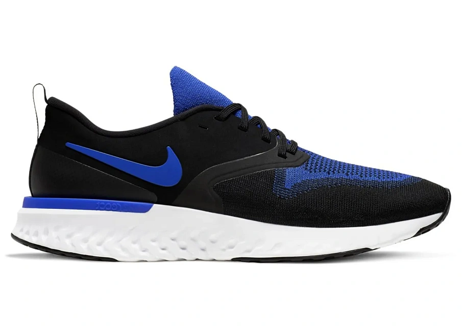 Фото № 1 с приближением к товару «‎Nike Odyssey React 2 Flyknit Black Racer Blue»