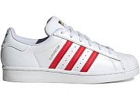 Фото № 1 с приближением к товару «‎adidas Superstar White Better Scarlet Gold »