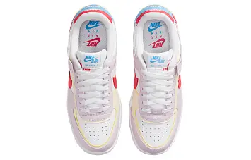 Nike Air Force 1 Shadow PurpleYellowWhite Wmns Yellow - 6