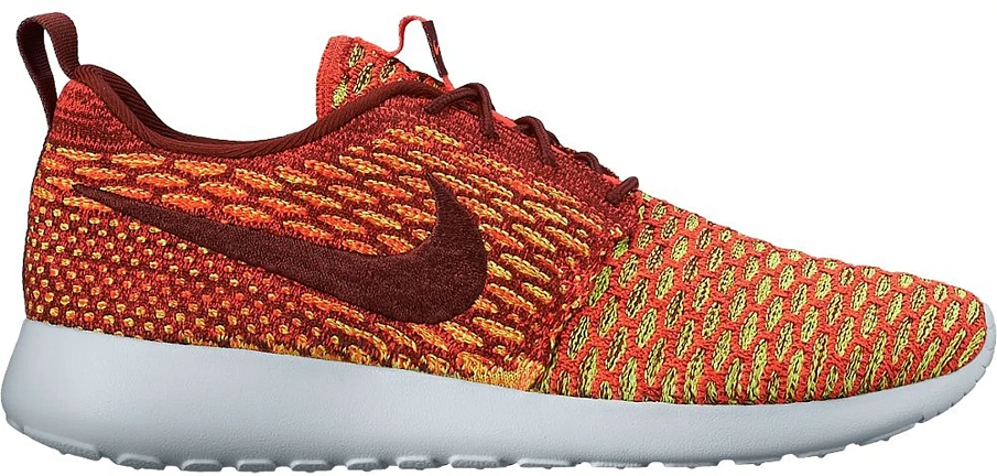 Фото № 1 с приближением к товару «‎Nike Roshe One Flyknit Team Red Bright Crimson Volt »