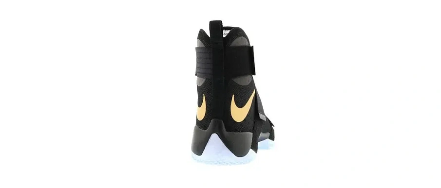 Фото № 4 с приближением к товару «‎Nike LeBron Zoom Soldier 10 Black Gold (Nike iD)»