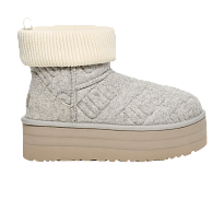 Фото № 1 с приближением к товару «‎UGG Women's Classic Mini Platform Felted Boot Grey»