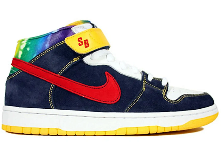 Фото № 1 с приближением к товару «‎Nike SB Dunk Mid Tie Dye»