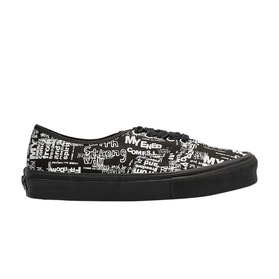 Фото № 1 с приближением к товару «‎Comme des Garçons x Vans Authentic LX Graffiti - Black»
