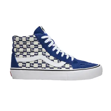 Supreme x Vans Sk8-Hi Pro Checkered Blue - 1
