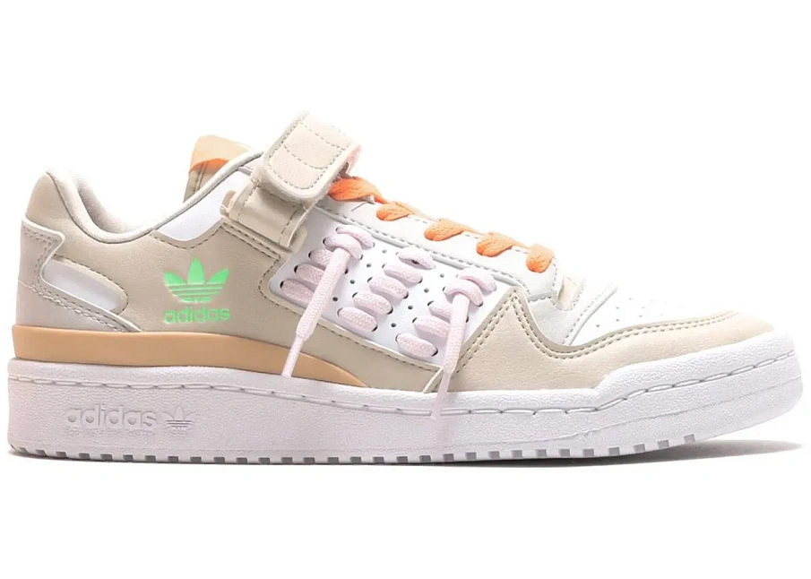 Фото № 1 с приближением к товару «‎adidas Forum Lace Low White Orange Pink »