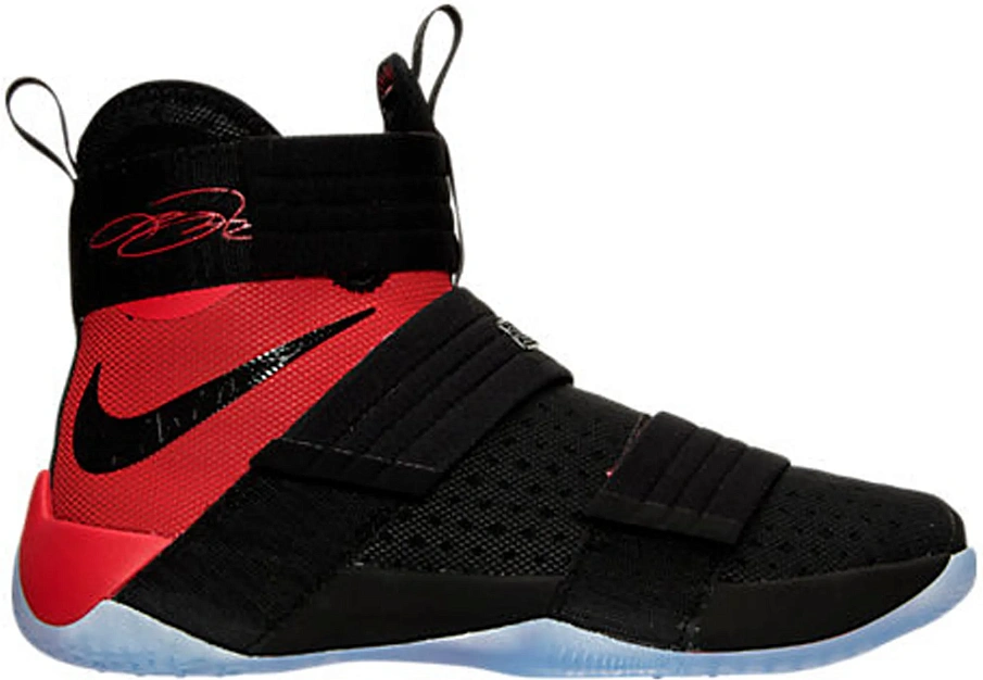 Фото № 1 с приближением к товару «‎Nike LeBron Zoom Soldier 10 Black University Red»