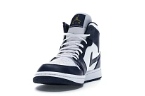 Фото № 6 с приближением к товару «‎Jordan 1 Mid White Metallic Gold Obsidian»