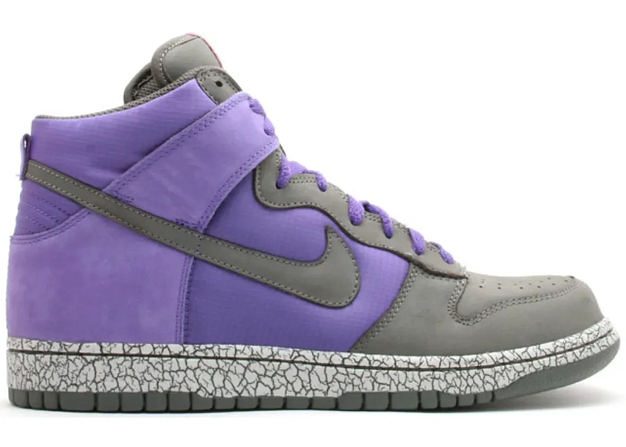 Фото № 1 с приближением к товару «‎Nike Dunk High Earthquake Varsity Purple»