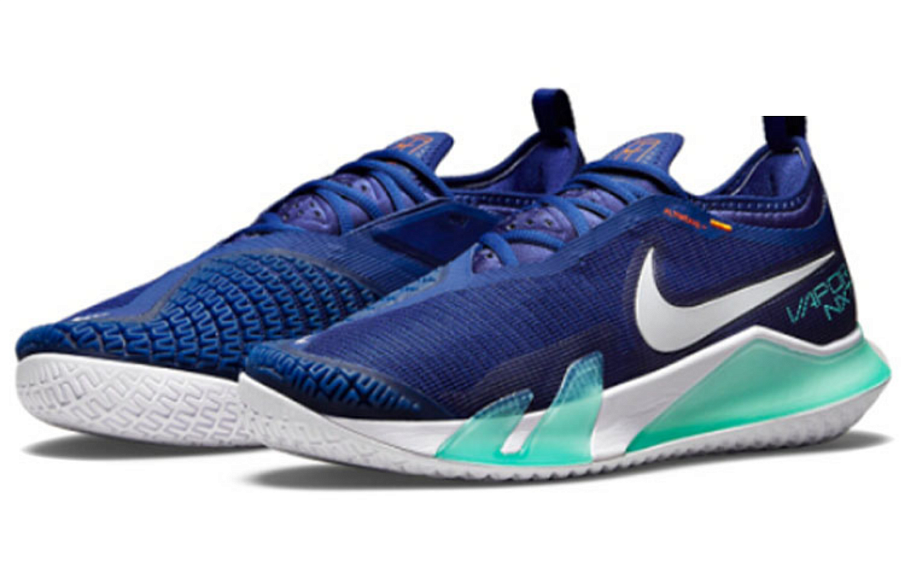 Фото № 3 с приближением к товару «‎Nike Court React Vapor NXT Low-Top Tennis Shoes BlueWhite»