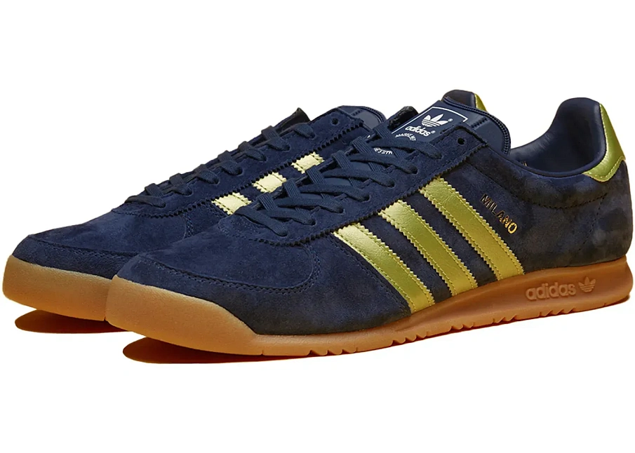 Фото № 1 с приближением к товару «‎adidas Milano OG size? Exclusive Navy Gold»