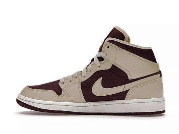 Jordan 1 Mid SE Split Beach Cherrywood Red  - 1