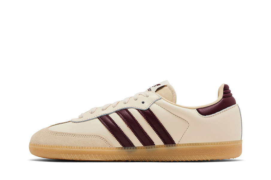 Фото № 4 с приближением к товару «‎adidas Samba OG Wonder White Shadow Red Gum»