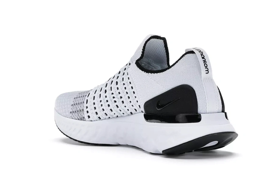Фото № 4 с приближением к товару «‎Nike React Phantom Run Flyknit 2 White Black»