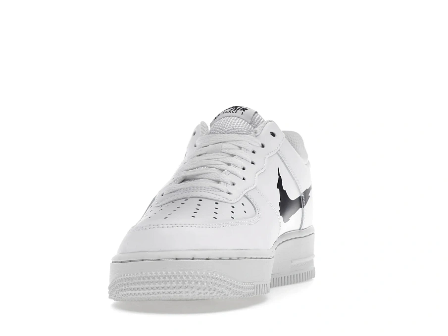 Фото № 4 с приближением к товару «‎Nike Air Force 1 Low 07 Glitch Swoosh White Orange»