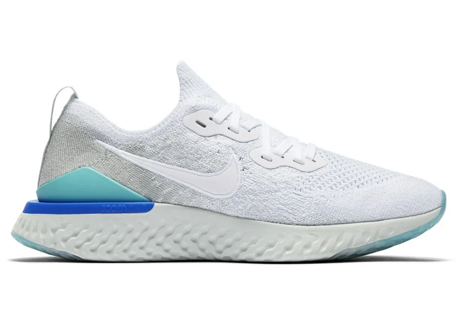 Фото № 1 с приближением к товару «‎Nike Epic React Flyknit 2 White Light Aqua »
