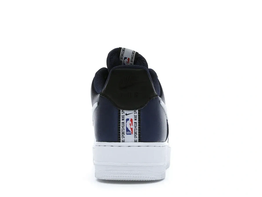 Фото № 4 с приближением к товару «‎Nike Air Force 1 Low '07 LV8 Midnight Navy Satin»