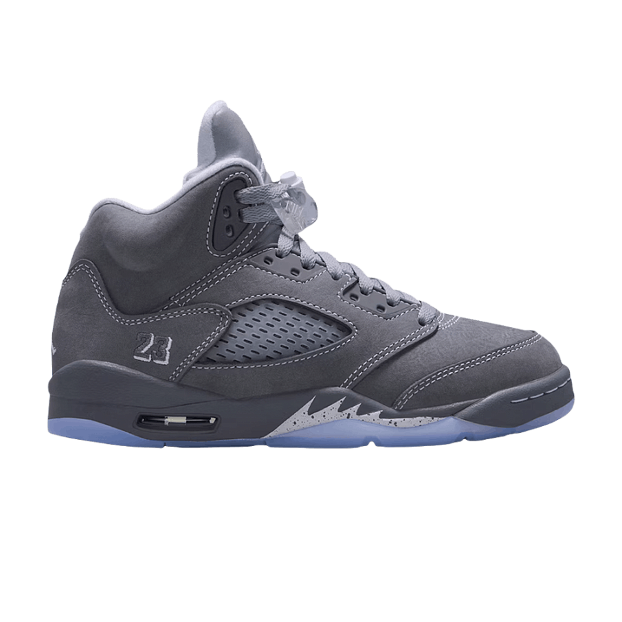 Фото № 1 с приближением к товару «‎Air Jordan 5 Retro GS Wolf Grey 2026»