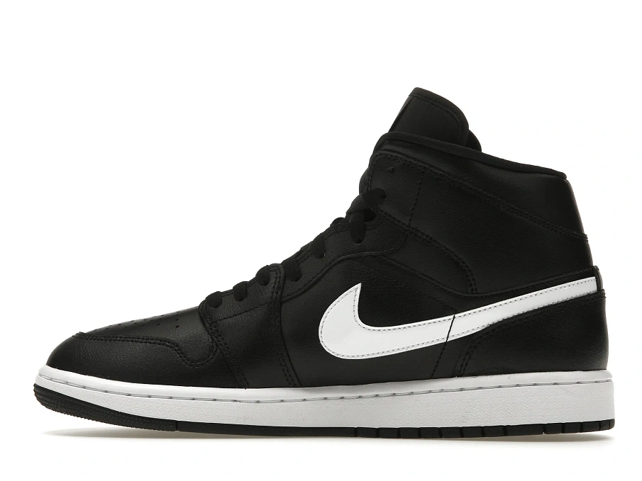 Фото № 5 с приближением к товару «‎Jordan 1 Mid Black/White»