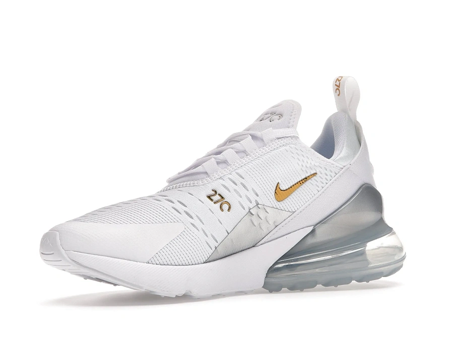Фото № 4 с приближением к товару «‎Nike Air Max 270 White Metallic Gold »