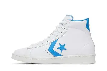 Converse Pro Leather Hi White Blue - 4