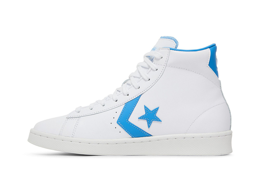 Фото № 4 с приближением к товару «‎Converse Pro Leather Hi White Blue»