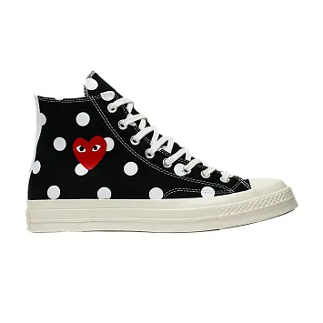 Comme des Garçons x Converse Chuck Taylor All Star 70 Hi Black Polka Dot - 1
