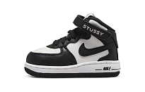 Фото № 1 с приближением к товару «‎Stussy Nike TD Air Force 1 Mid "Black and Light Bone"»