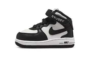 Stussy Nike TD Air Force 1 Mid "Black and Light Bone" - 1