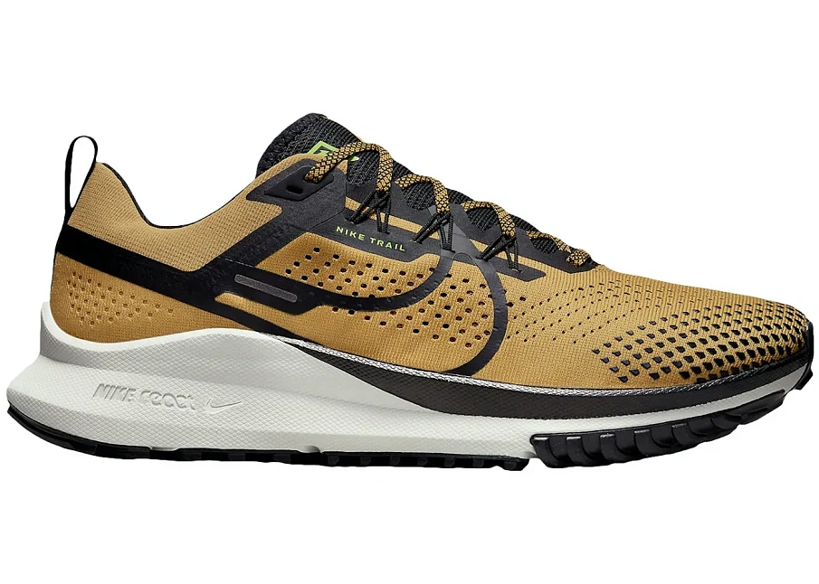 Фото № 1 с приближением к товару «‎Nike React Pegasus Trail 4 Elemental Gold»