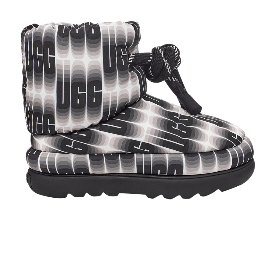 Фото № 1 с приближением к товару «‎UGG Women's Classic Maxi Wavelength Short Boot Black White»